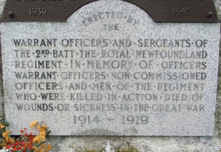 WW1 plaque
