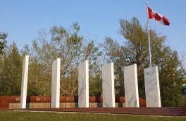 Calgary Soldiers Memorial, inspired by CWGC gravestones
