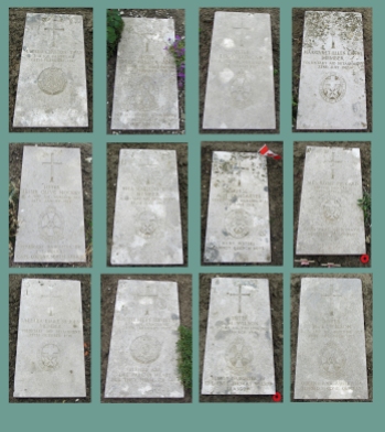 12 of thirteen WW1 women buried at Wimereux Communal Cemetery