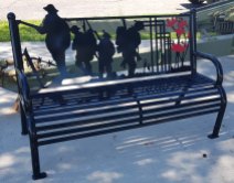 Bench at West Carleton war memorial